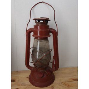 Vintage DIETZ KEROSENE LANTERN RED Used has see Pics